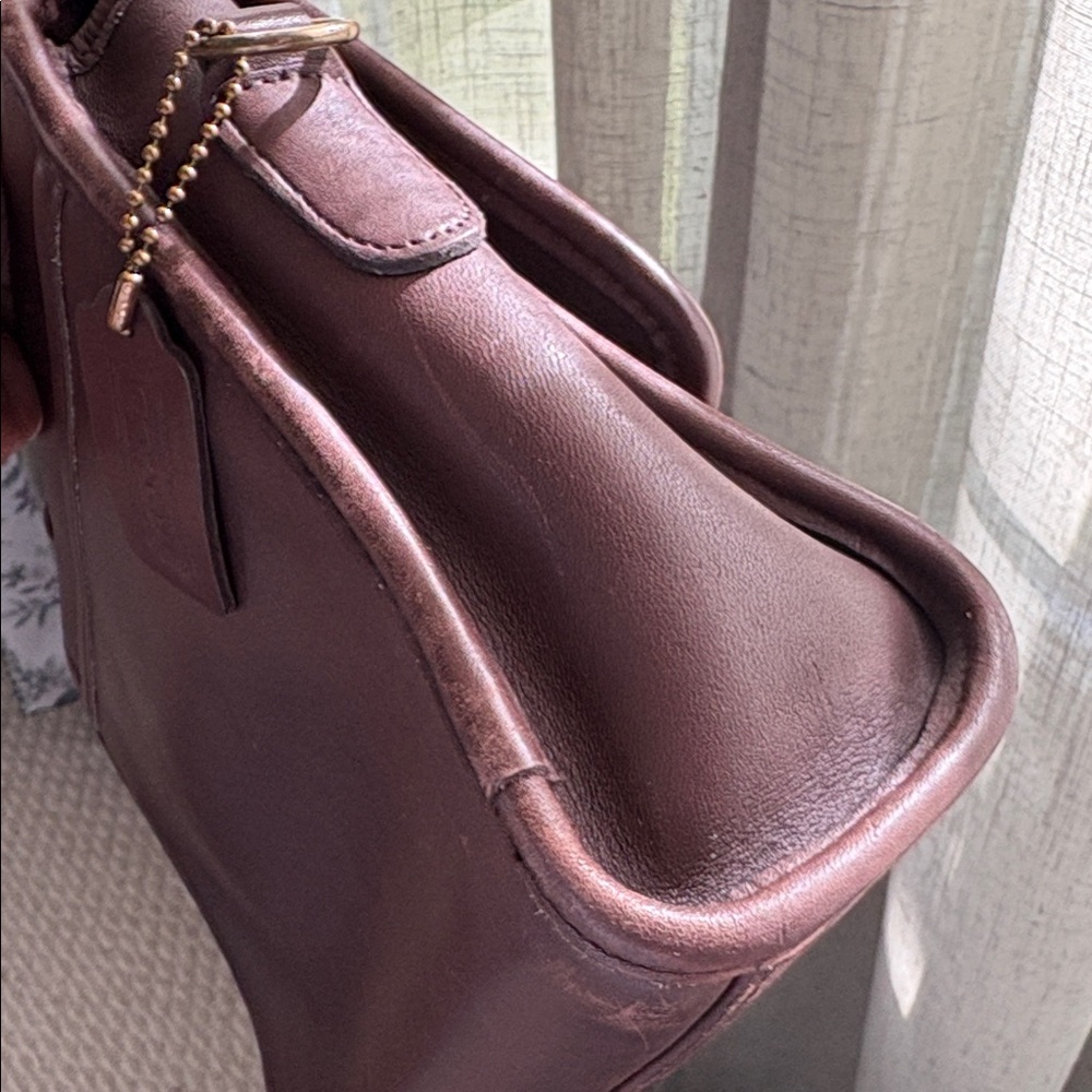 Vintage Coach Court Brown Satchel Bag 9870 - Picture 6 of 15